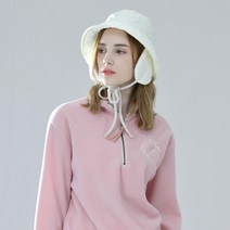 베일리화이트 겨울 방한 귀마개 벙거지 모자 누빔 귀달이 벙거지 여성 골프모자