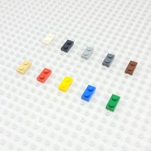 요고요 레고 호환 부품 커스텀 벌크 브릭 블럭 타일 플레이트 100G 소포장 패키지, [플레이트 1 x 2] 노란색 100G