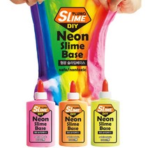 6000 쁠루모 네온 슬라임 베이스 형광파랑, 40개