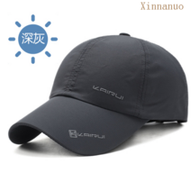 마라톤용품 마라톤 모자 남성용 멋진 조깅운동 퀵드라이 남녀 여름 자외선차단 차양, X-05-다크그레이