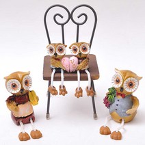 Lovely Owl family 4P 장식인형 CH1544860