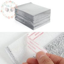 옥이드림 보냉 봉투 50P 45X45 냉동포장 은박보온 아이스크림팩