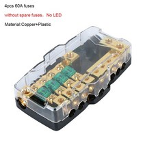 퓨즈 휴즈 분배 상자 블록 자동차 rv 캠핑카에 대 한 전원 분할 12v 24v에 대 한 다기능 led 자동차 오디오 스테레오 홀더, 금