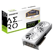 GIGABYTE 지포스 RTX 4070 AERO OC D6X 12GB 피씨디렉트, GV-N4070AERO OC-12GD