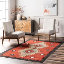 NuLOOM Imelda Aztec 세탁기 세탁 가능한 부분 러그 12.7x20.3cm5 USA 미국