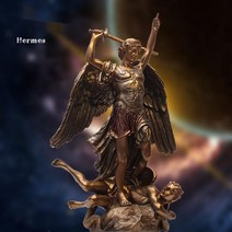 중세기사조각상 중세유럽 고딕 엔틱 사장실 인테리어 소품 중세 전사 갑옷 모델 동상 바, 에르메스 38cm