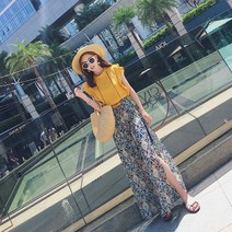 맥시 레이스 트임 오프숄더 비치원피스 스냅 랩 점프수트 풀빌라 바닷가 비치웨어 호캉스