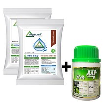 루트칼1kg 2포 + 칼슘싹200ml 1병 고추 배추 칼슘비료 관주용 엽면시비 가능 칼슘 미량요소 복합비료 코리아아그로 무름병 예방 다육 화분 화초