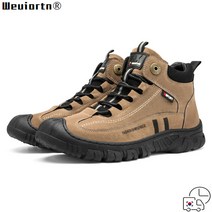 Weuiortn®등산화 남성화 아웃도어 캐주얼 미드탑 운동화 가을겨울화 가솜 등산화 기모남화 트레킹화