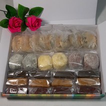 개별포장떡 선물용떡 1.3kg 영양찰떡 두텁떡 쑥떡 냉동떡 3종 세트