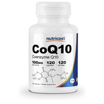 Nutricost CoQ10 CoenzymeQ10 뉴트리코스트 CoQ10 코엔자임큐 10 120 캡슐, 1개, 120캡슐