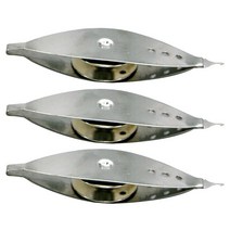 QDY 레이스를위한 3Pcs 실버 메탈 태팅 셔틀 직조 도구, 은