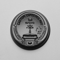 [소분] 종이컵 10/13oz 개폐리드 50개, 검정, 단품없음