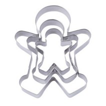 3개세트 크리스마스 진저쿠키틀 진저맨 쿠키커터 진저브레드 쿠키틀 진저브레드맨, 단품
