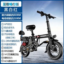 초경량 소형 전기 2인승 자전거 접이식 전동 킥보드 배달 운동 패달 겸용, 80KM삼성배터리2