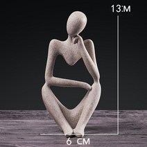 조각상 인테리어조형물 장식용동상 북유럽 예술 추상 사상가 현대 유럽 스타일 수지 수제 공예 사무실 홈 데스크탑 장식 조각 장식품, s-a-02