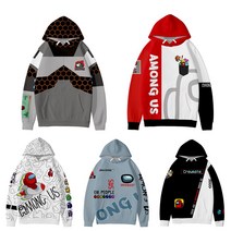 어몽어스 AMONG US 캐릭터 후드티 남여공용 아동 성인 앞주머니 모자티 A/B/C/D/E도안 캐릭터 굿즈 후드티