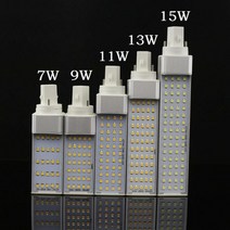 Lampada E27 G24 G23 7W 9W 11W 13W 15W 110V 220V 240V 수평 플러그 램프 SMD2835 LED PL 전구 스포트 라이트 조명, 03 G23 7W, 03 찬 백색