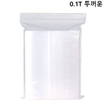 지퍼백 10X15cm 100매 PE 두꺼운 비닐팩 0.1T