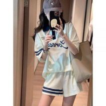 반팔아노락트레이닝 셋업 복장 세트 키작녀 카라티 체육복 반집업 여성 테니스