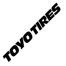 TOYO TIRES 토요타이어 데칼 튜닝 스티커, 1개, 블루(중)