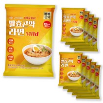 빼빼곤약 발효곤약라면 매운맛 / 순한맛, 215g, (69kcal) 순한맛 10팩, 10개