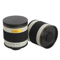 캠코더렌즈 카메라렌즈 Lightdow-500mm F6.3 망원 미러 렌즈 + T2 마운트 어댑터 링 캐논 니콘 펜탁스 DSL, 02 소니