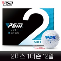 리앤킴 PGM 2피스 1더즌 12개 디스턴스 골프공 GH96, 1박스(12개)
