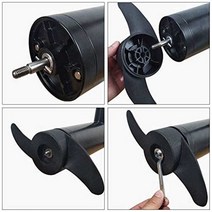 가이드모터 선외기 고무보트 파워뱅크 보트 액세서리 선외 엔진 2 블레이드 플라스틱 프로펠러 전기 트롤링, 한개옵션0