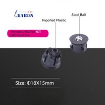 Homag Biesse 용 공압 볼 에어 플로팅 볼 SCM KDT CNC 컴퓨터 패널 빔 톱 작업 테이블 흑백, d18x15mm kdt 블랙