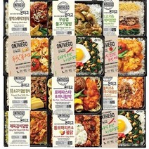 [정연푸드] 아워홈 온더고 냉동도시락 12가지 (태국식 3종 포함) 세트. 한끼 식사대용