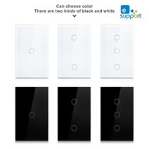 E-welink WiFi 중립 라인 23 채널 터치 스마트 벽 스위치 홈키트 Google 홈페이지, 02 gray_03 3-Gang_01 미국 표준