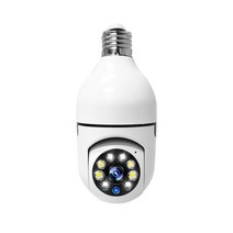 전구형 무선 CCTV 간편 설치 360도 회전 매장 사무실 창고 실외 홈캠 베이캠, 올컬러나이트 + 128GB + 1080p + 3.6mm