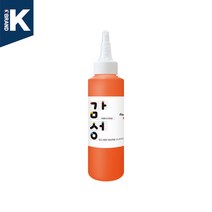 감성물감 140ml 낱색 스노우키즈 핑거페인트 유아물감 촉감놀이 미술놀이 물감놀이, 감성물감140ml(주황), 1개