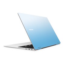 알럽스킨 갤럭시북2 프로 360 15인치 디자인 노트북 상판 스킨 NT950QED, 파스텔 블루