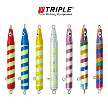 트리플 대구 봉메탈 대구메탈 메탈지그 바늘 추, 300g, 04 야광/블루