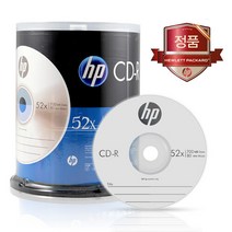 HP CD-R 700MB 52배속 100장케이크 공CD 공시디, 단일속성