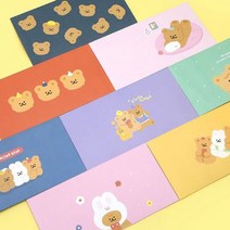 핑크풋 편지 봉투 용돈 봉투 기프트 카드 1매 랜덤 B