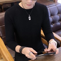 가바바 남성 라운드 니트티 심플한듯 두가지 스타일을 담은 스웨터 G19047