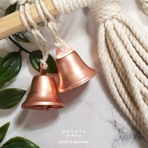 마타타 마크라메 재료 메탈벨 미니종 풍경종 도어벨(2colors), 1.로즈골드