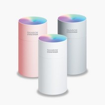 미니가습기 가습기 필터포함 무드등 레인보우 사무실 원룸 휴대용 차량용 침실 선물추천 사은품, 핑크+추가필터1개