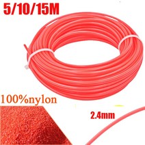 잔디깍기 핸드잔디깍기 잔디깍는기계 LUSQI 5/10/15m * 2.4mm 잔디 트리머 라인 100% 나일론 라운드 브러, 03 15M