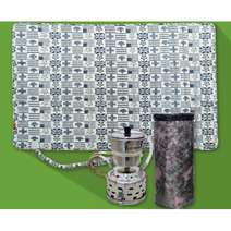 쉼자리 캠핑온수매트 세트(3호) 차박온수매트 캠핑보일러 347, 연결선2m