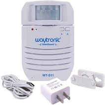 Waytronic PIR 적외선 모션 센서 음향 플레이어 라우드 스피커 녹음 가능한 오디오 알람 모션 검출기가있는 도어 그레이터 게스트 입장 알림 판매 광고