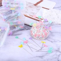 짱패브릭 (약47~50개) 파스텔큐티 시침핀, 단추