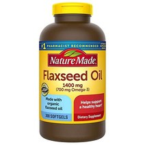 네이처메이드 아마씨유 아마씨 캡슐 1400mg 오메가369 300캡슐 Flaxseed Oil 300 Softgels