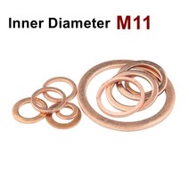 고무바킹 고무패킹 캡 실리콘패킹 구리 플랫 와셔 M11 씰 가스켓 내경 11mm 씰링 링 얇은 시트 T3 레드, 16 11x21x2 (5pcs), 16 11x21x2 (5pcs)
