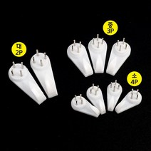 흔적 없는 핀 후크 못 없이 행거 고정 5개 핀홀더 소형 핀후크행거 핀타입, 소(4P)