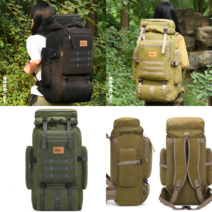 70리터 의류대 산행 잡낭 헬스 캠핑 더블 배낭 등산 사입 백팩 대용량 백패킹 전술 남자 여자 심마니 약초 쏠캠 야외 취침