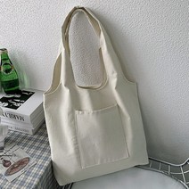 캔버스백 심플 에코백 아이보리 무지에코백